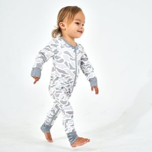 Baby Zip Up - White Camo