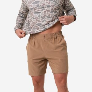 Everyday Short - Desert Tan - Flying Ducks Green Pocket