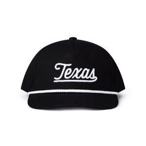 Cap - Texas Script - Black