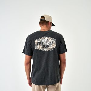 Short Sleeve Tee - Iron Sharpens Iron - Heather Black