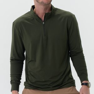 Performance Quarter Zip - Mallard Green
