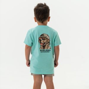 Youth Short Sleeve Tee - Mallard Camo Dog - Island Reef