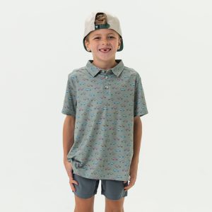 Youth Performance Polo - Vintage Cruiser