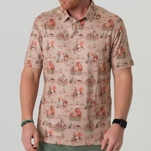 Performance Polo - Cowboy Up Khaki