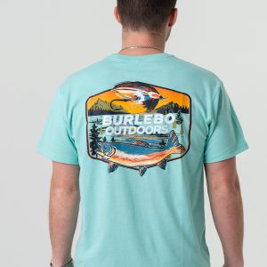 Short Sleeve Tee - Burlebo Outdoors Angler - Island Reef