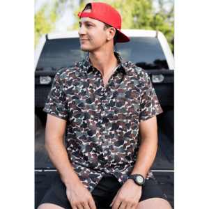 Performance Button Up - Throwback Camo