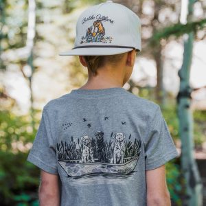 Youth Short Sleeve Tee - Dogs on Boat - SS - Dark Heather Grey